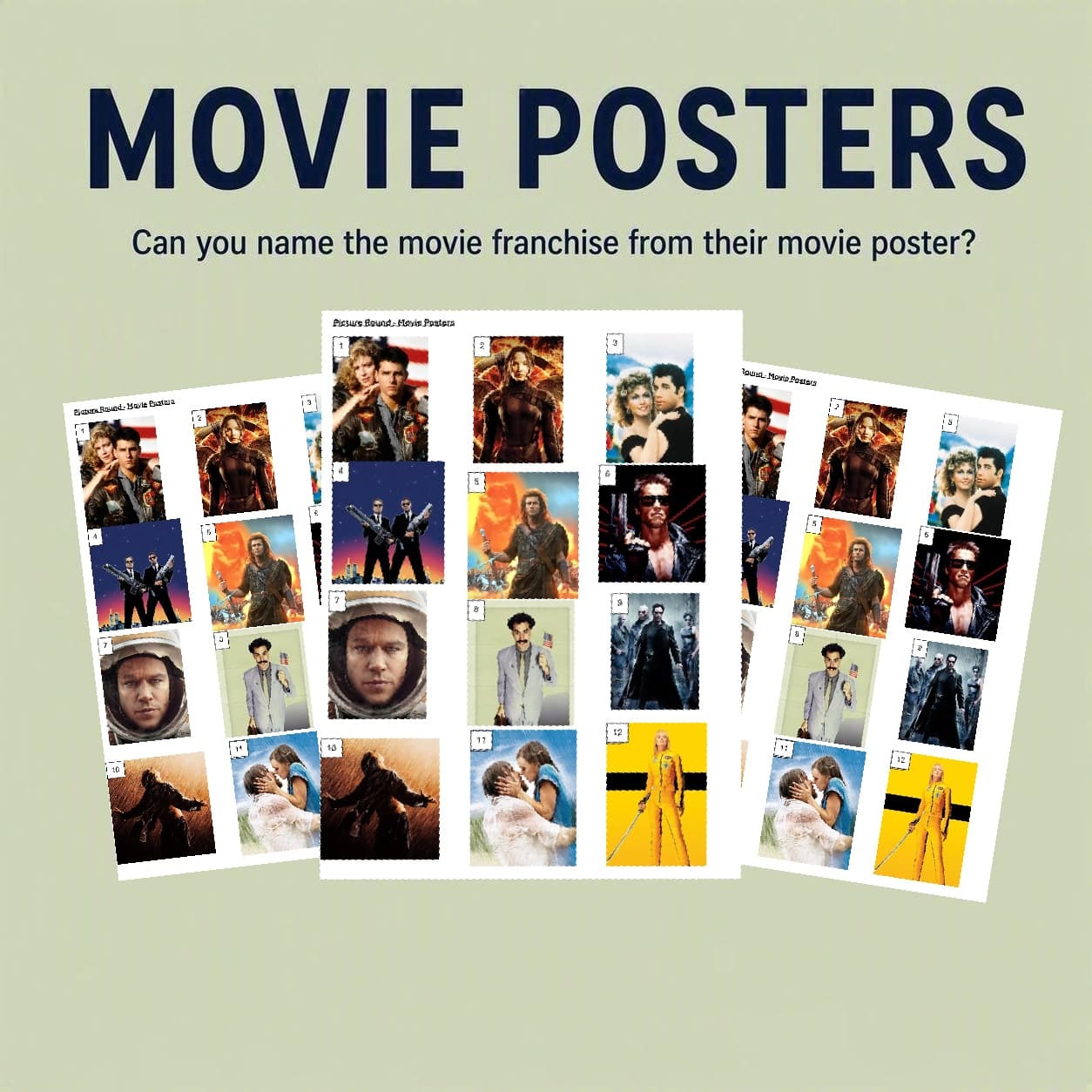 Movie Posters Picture Round